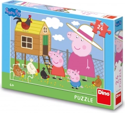 puzzle Peppa Pig găinușe 24 piese