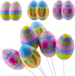 Decorațiuni de Paște ouă pe sârmă 6 buc.