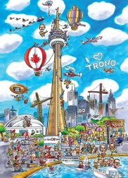 Puzzle DoodleTown: Toronto 1000 de piese