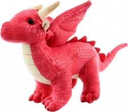 Dragon pluș roșu 20 cm eco-friendly