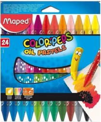 Creioane cerate triunghiulare MAPED Color'Peps 24 buc