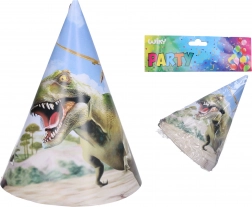 Pălării de petrecere DINO 15 cm, 6 bucăți