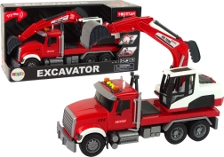 Camion cu excavator cu sunete și lumini