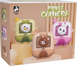 Aparat foto pentru copii cu imprimare termică instantanee Ursuleț