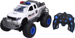 Mașină de poliție RC de teren cu efecte de fum, 41,5 cm