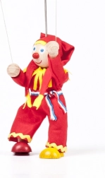 Gerlich marionetă din lemn Kašpárek 12 cm