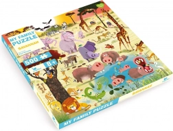 Puzzle de familie Savana 500 piese