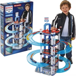 Parcare-garaj XXL BOSCH Service cu 5 etaje 85 cm de la Klein + 2 mașinuțe