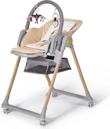 Scaun de masă și șezlong 2 în 1 KINDERKRAFT Lastree Wood Premium