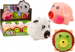 Genunchi de animal Leu Porc Vacă Figurină antistres moale MIX