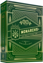Cărți de joc Monarchs verzi