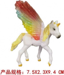 Figurină unicorn cu aripi