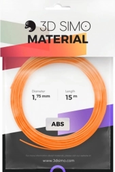 Filament ABS II pentru pixuri 3D și imprimare 3D – set 15 m (portocaliu, negru, alb)