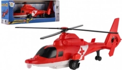 Elicopter de salvare din plastic cu mecanism de întoarcere 22 cm