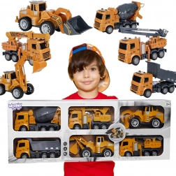 Woopie Set Mare Vehicule de Construcție 6v1