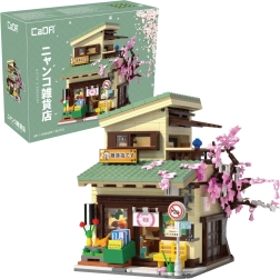 Set de construcție CaDA magazin japonez Kitty cu lumini LED, 921 piese