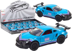 Mașinuță sport metalică 1:32 cu volant – turcoaz