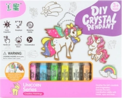 Set creativ – realizarea și pictarea pandantivelor cu unicorni