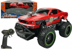 Mașină RC off-road cu roți înalte 1:24 – Roșu