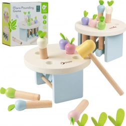 Joc din lemn Bate morcovul cu ciocănelul