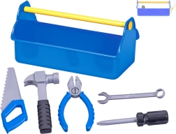 Set de unelte pentru copii cu ladă de transport, 5 piese (27,5 × 14 cm)