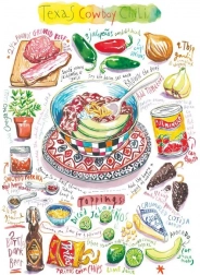 Magnolia puzzle chilli de cowboy texan 1000 piese