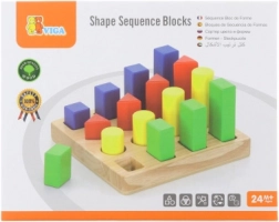 Sortator din lemn – culori și forme