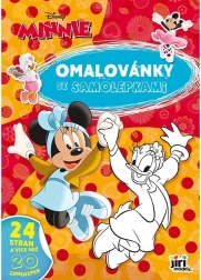 Caiet de colorat A4 cu autocolante Minnie