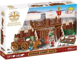 Set de construcție COBI Imperium Romanum – poarta taberei romane, 591 piese