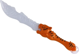 sabie luminoasă cu mâner în formă de tigru – portocaliu