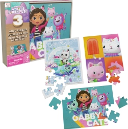 Puzzle din lemn Căsuța lui Gabi – 3x24 piese