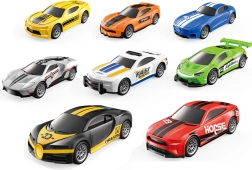 Set de 4 mașinuțe de curse cu retragere 7 cm