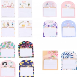 Bloc magnetic cu creion, 40 de pagini liniate – mix de modele