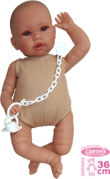 Llorens păpușă realistă bebeluș cu sunete și corp moale