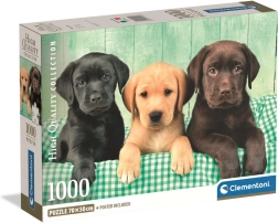 Puzzle 1000 Clementoni – trei labradori HQC