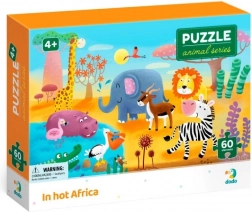 dodo puzzle animale: arșiță în africa, 60 piese