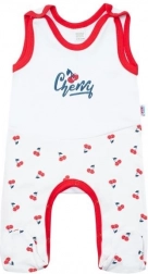 Salopetă din bumbac NEW BABY Cherry pentru bebeluș