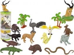 Set animale ale Australiei – 12 figurine în tub