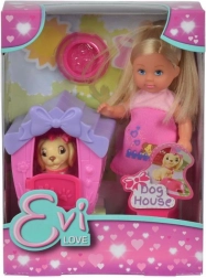 Păpușă Evička cu cușca câinelui