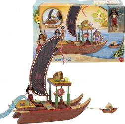 Set figurină și accesorii Disney VAJANA 2 Adventure Canoe, 10 piese
