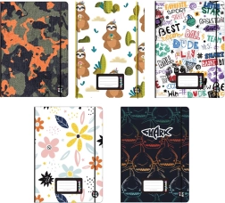 Caiet Oxybook A5 40 de file cu motive colorate