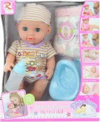 Bebeluș interactiv cu accesorii – face pipi și scoate sunete