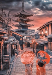 Seară la Kyoto Puzzle 500 piese
