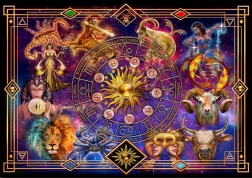 WOODEN CITY Puzzle din lemn Zodiac 2în1, 4000 piese