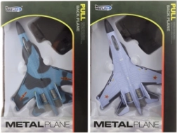 Avion metalic cu baterii cu mecanism de întoarcere