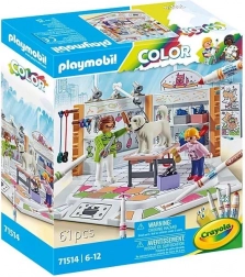 Playmobil Salon de câini cu culori Crayola