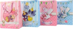 Pungă cadou pentru bebeluș 3D, din hârtie 18 × 23 × 8 cm