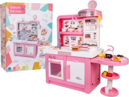 Mega bucătărie roz pentru copii cu accesorii