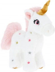 Keeleco unicorn alb 16 cm – jucărie de pluș eco