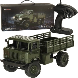 Camion militar de teren controlat de la distanță 4WD 1:16 RTR
